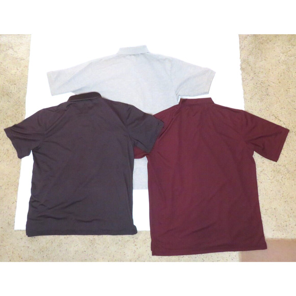 Lot of 3 Men's Polo Shirts Polo Ralph Lauren / Van Heusen / Antigua Golf Size L - Picture 3 of 16